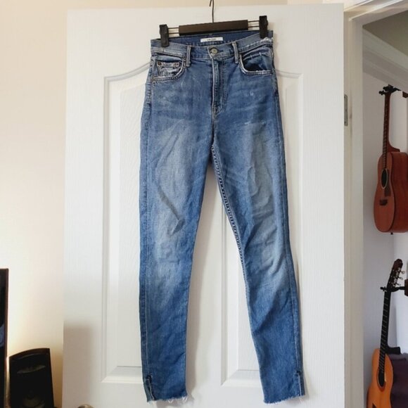 Grlfrnd Kendall High Rise Raw Hem Skinny Jeans 24 - Picture 2 of 9